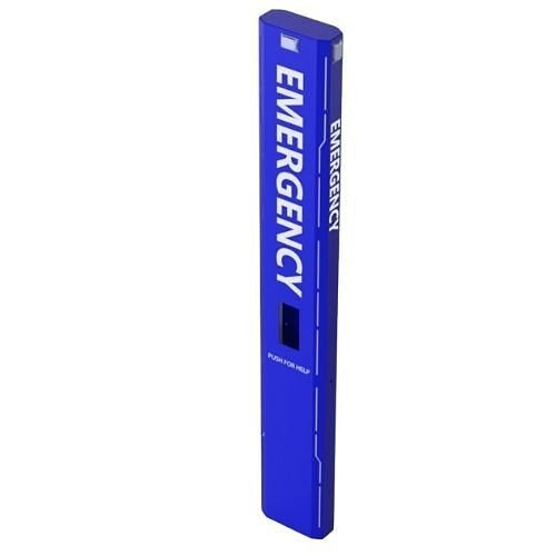 Pedestal Pro 156TOW-EMER-01-304 Emergency Tower J-Hook, Stainless Steel, Powder Coated Dynasty Blue