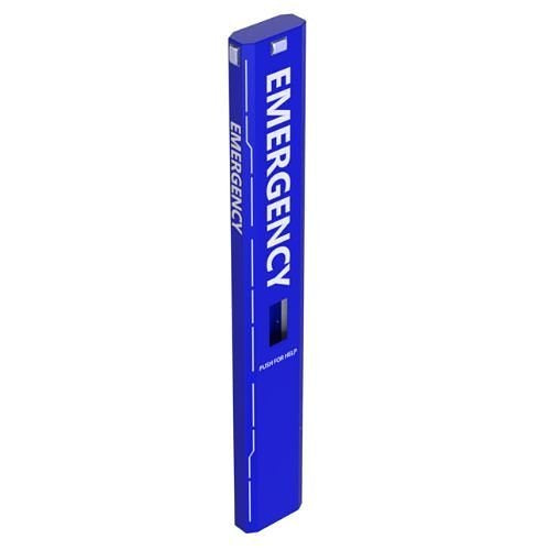 Pedestal Pro 156TOW-EMER-01-304 Emergency Tower J-Hook, Stainless Steel, Powder Coated Dynasty Blue