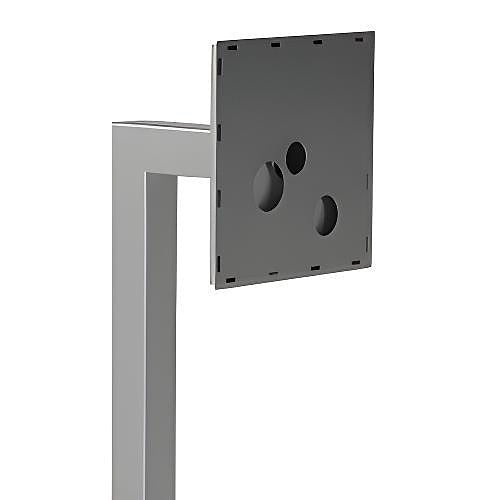 Pedestal Pro 33PED-MVI-001-304 Access Control Mounting Post, 45-Inch, 304 Stainless Steel with 12-Inch Neck