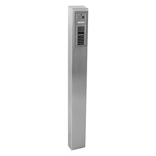 Pedestal Pro 64TOW-COM-002-304 Access Control Mounting Post, 54\\" Stainless Steel Bollard, Architectural Tower Design, Includes IKALL 2 Module