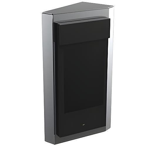 Pedestal Pro 816HOU-PRO-001-304 8\\" x 16\\" Portrait Wedge Housing for 2N IP Style, Flush Mounted, Stainless Steel