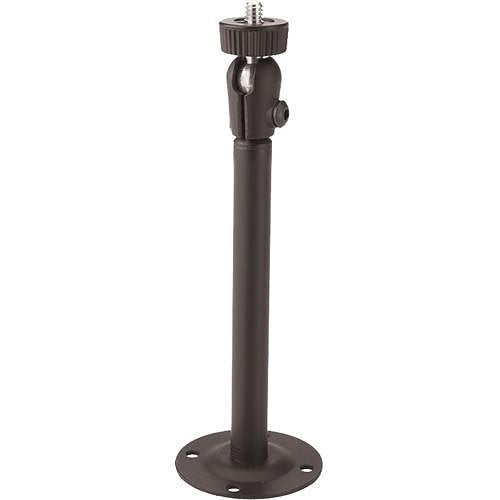 PanaVise 846-06 CCTV Micro Standard Camera Mount, 6" Shaft, 1/4-20 Stud, 190° Tilt, 360° Rotation, Black