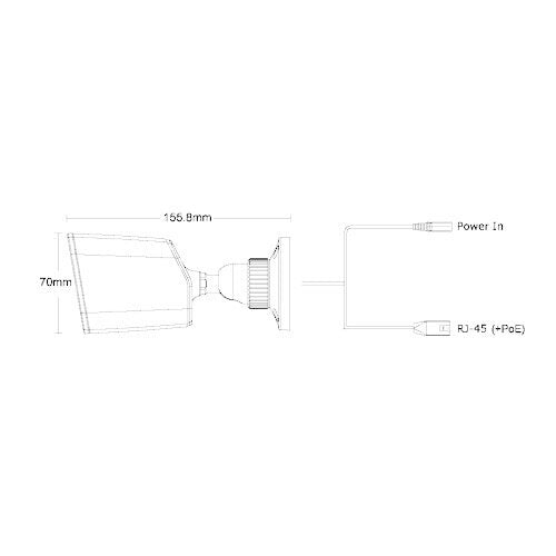 Provision-ISR 2MP Bullet S-Sight IP Fixed 3.6mm Lens w/ 15M IR Camera – White