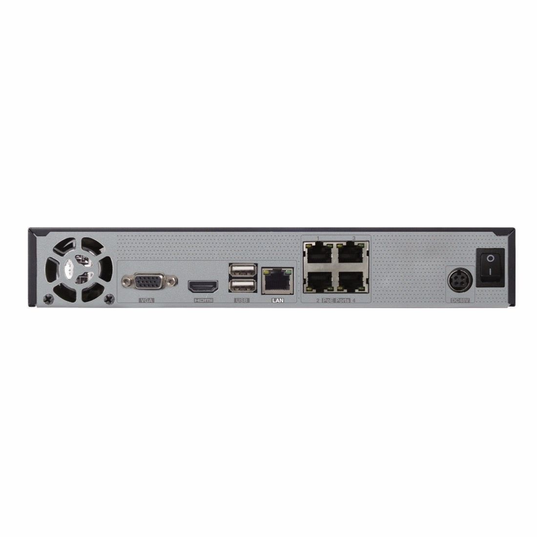 Provision-ISR H.265 Stand Alone NVR, 4CH 5MP at 25fps, MM case with PoE