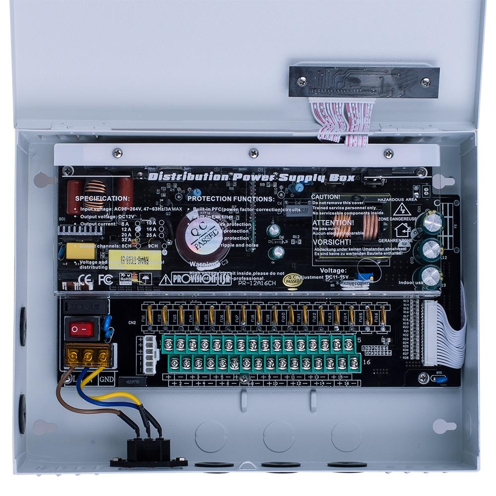 Provision-ISR 16ch 12v 12a Professional Power Supply