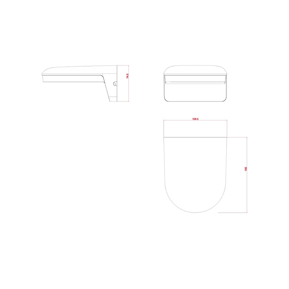 Provision-ISR Bracket-Wall Bracket DI-VF, Di-Fix, DAI-Fix, DMA – Grey