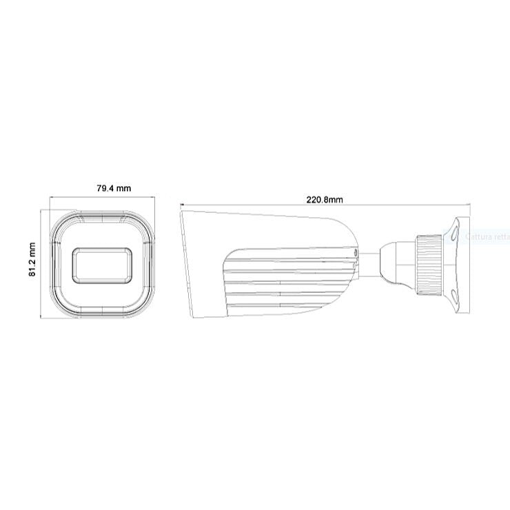 Provision-ISR 4MP Bullet Rainbow Eye-Sight IP Fixed 3.6mm Lens w/ 25M White Light Camera – White