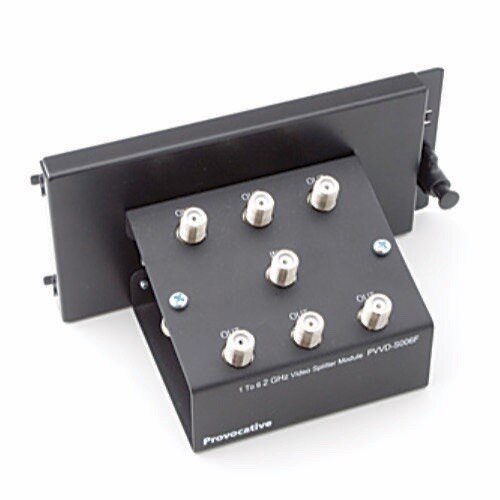 Provocative 6Way Power Pass Video Splitter Vertical Ports 5-2300mhz