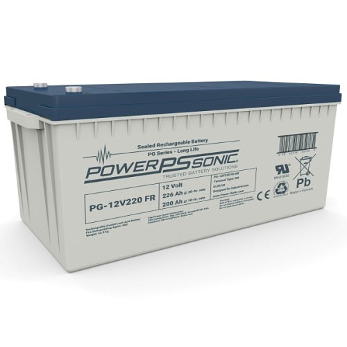 Power Sonic 1222008418 PG-12V220 M8 FR Longlife 210Ah, 20Hr Capacity