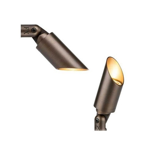 FX Luminaire CA51-ZD5WFL-AB Accent Light, 5.4VA, MR-16 ZD LED Lamp, Warm Color, Flood 35° Beam Angle, Antique Bronze