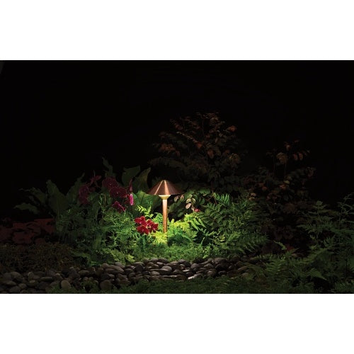 FX Luminaire CALEDTA-CU Path Light Pinnacle Collection Series CA Path Light, LED Top Assembly, Copper