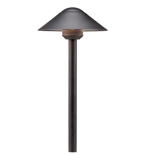 FX Luminaire CALEDTA-FB Path Light Pinnacle Collection Series CA Path Light, LED Top Assembly, Flat Black