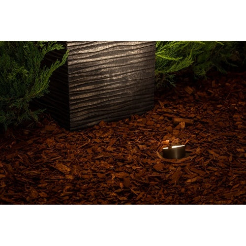 FX Luminaire CIN-LED35WFL-AB In-Grade Cora Collection Series C-IN In-Grade Light Fixture,35W Equivalent LED Lamp, 2700K, Antique Bronze