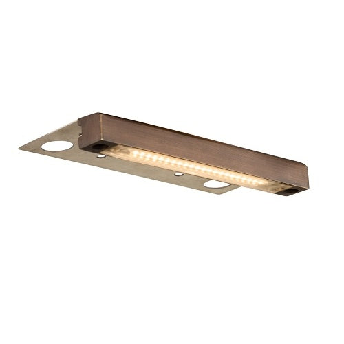 FX Luminaire CLL-LED20W-AB Ledge Light Cora Collection Series CL-L Ledge Light, 20W Equivalent, 2700K, Antique Bronze