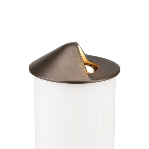 FX Luminaire CN51-ECO20WFL-RD-AB In-Grade Cora Collection Series CN-51 In-Grade or Recessed Wall Light, 6.0 VA, 2700K, 30° LED MR-16 Lamp, Round Style, Antique Bronze