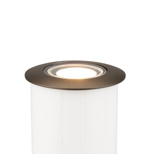 FX Luminaire CN51-NL-RG-AB In-Grade Cora Collection Series CN-51 In-Grade or Recessed Wall Light, Lamp Not Included, Ring Style, Antique Bronze