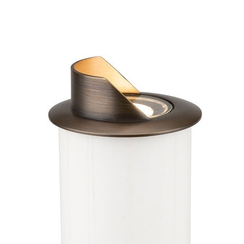 FX Luminaire CN51-NL-CW-AB In-Grade Cora Collection Series CN-51 In-Grade or Recessed Wall Light, Lamp Not Included, Cowling Style, Antique Bronze