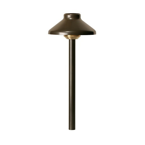 FX Luminaire DL-A-LED20W-12R-BZ Vantage Collection Series Path Light, 1.3VA, 2700K G4 Lamp, 12\\", Aluminum, Bronze Metallic
