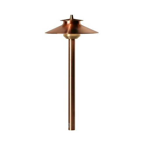 FX Luminaire DM-LED20W-12R-CU Stella Collection Series Standard Path Light, 1.3VA, 2700K G4 Lamp, 12", Copper / Brass, Copper Finish