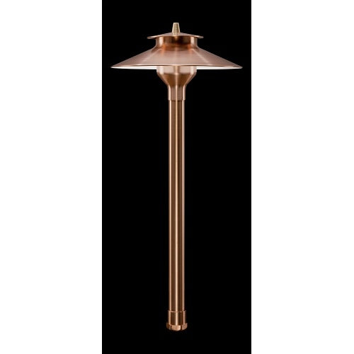 FX Luminaire DM-LED20W-12R-CU Stella Collection Series Standard Path Light, 1.3VA, 2700K G4 Lamp, 12\\", Copper / Brass, Copper Finish