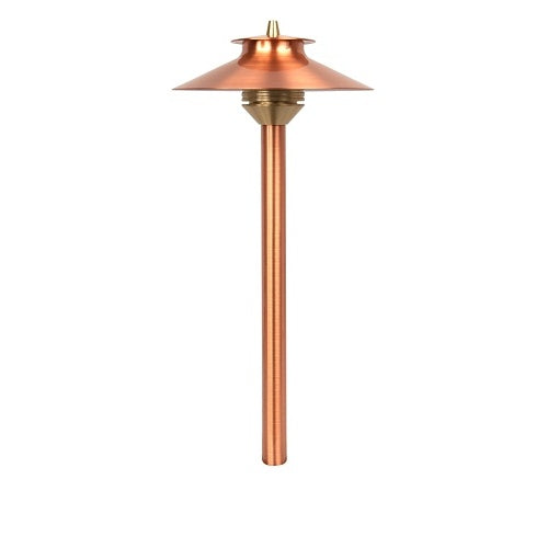 FX Luminaire DM-LED20W-18R-CU Stella Collection Series Standard Path Light, 1.3VA, 2700K G4 Lamp, 18\\", Copper / Brass, Copper Finish