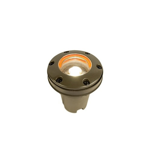 FX Luminaire FC-ZDC-RG-BZ Terra Collection Series LED In-Grade Light, Zone / Dim / Color with Luxor, Ring Faceplate, 9.1W / 11VA, Bronze Metallic