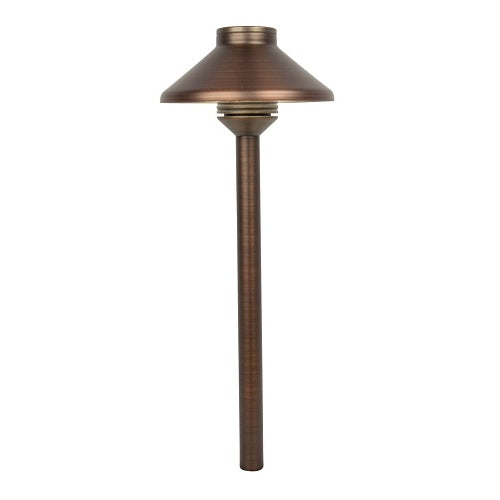 FX Luminaire G-ZDC-18RA-AB Path Light Pinnacle Collection Series Grande Riser Assembly, Zone / Dim / Color with Luxor, 18\\" Riser, Antique Bronze