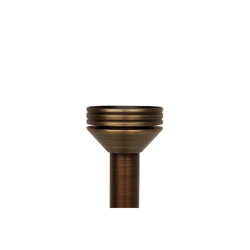 FX Luminaire G-ZDC-18RA-AB Path Light Pinnacle Collection Series Grande Riser Assembly, Zone / Dim / Color with Luxor, 18" Riser, Antique Bronze