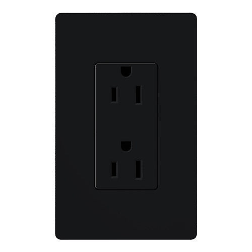 Lutron SCR-15-MN 15A Receptacle, Midnight