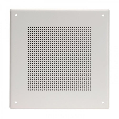 Quam BS8WS Square Stud Mount Bafﬂe for 8" O.D. Loudspeakers, White Powder Coat ﬁNish