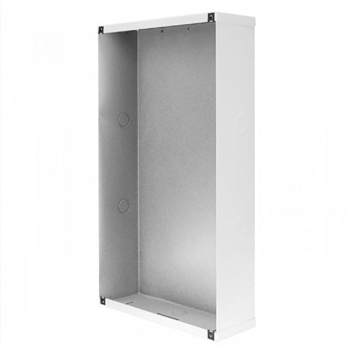 Quam ES8-CK 3/4" Deep Recessed Mount Enclosure for C5/BU/CK1/S Clock Bafﬂe Assembly, White
