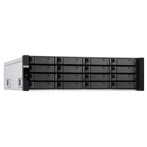 QNAP ES1686DC-2142IT-96G-US 16-Bay Active-Active Dual Controller ZFS NAS and iSCSI/ IP-SAN. 3U, SAS 12G