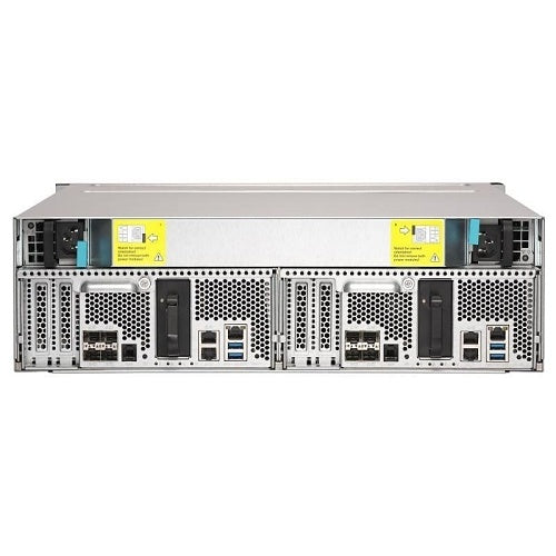 QNAP ES1686DC-2142IT-96G-US 16-Bay Active-Active Dual Controller ZFS NAS and iSCSI/ IP-SAN. 3U, SAS 12G