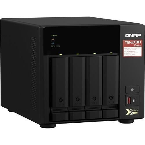 QNAP TS-473A-8G-US AMD Ryzen Embedded V1500B 4-Core / 8-Thread 2.2 GHz Processor, 8GB SODIMM DDR4 (1x 8GB)