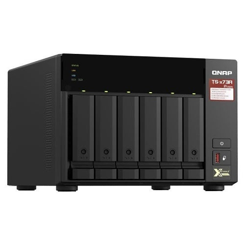 QNAP TS-673A-8G-US TS-x73A Series 6-Bay NAS, AMD Ryzen V1500B, 8GB DDR4, Dual 2.5GbE, PCIe Expansion