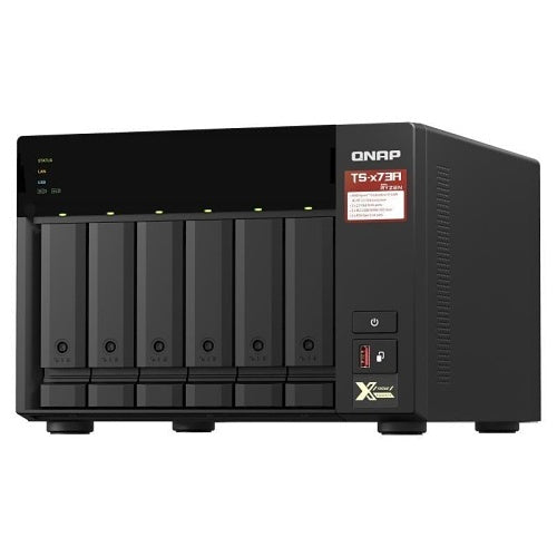 QNAP TS-673A-8G-US TS-x73A Series 6-Bay NAS, AMD Ryzen V1500B, 8GB DDR4, Dual 2.5GbE, PCIe Expansion