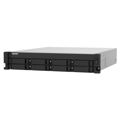 QNAP TS-832PXU-RP-4G-US 2U 8-Bay Armored-Based Network Switch, 2.5G/10G, Black
