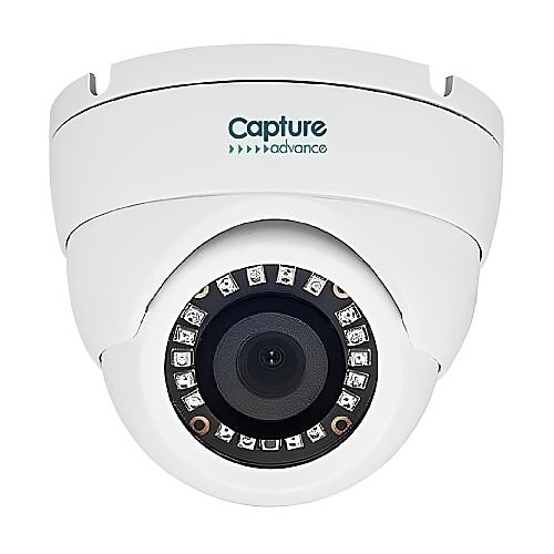 Capture Advance R2-HD2MPEYE 2MP HD IR Turret Camera, 2.8mm Lens, NDAA Compliant, White