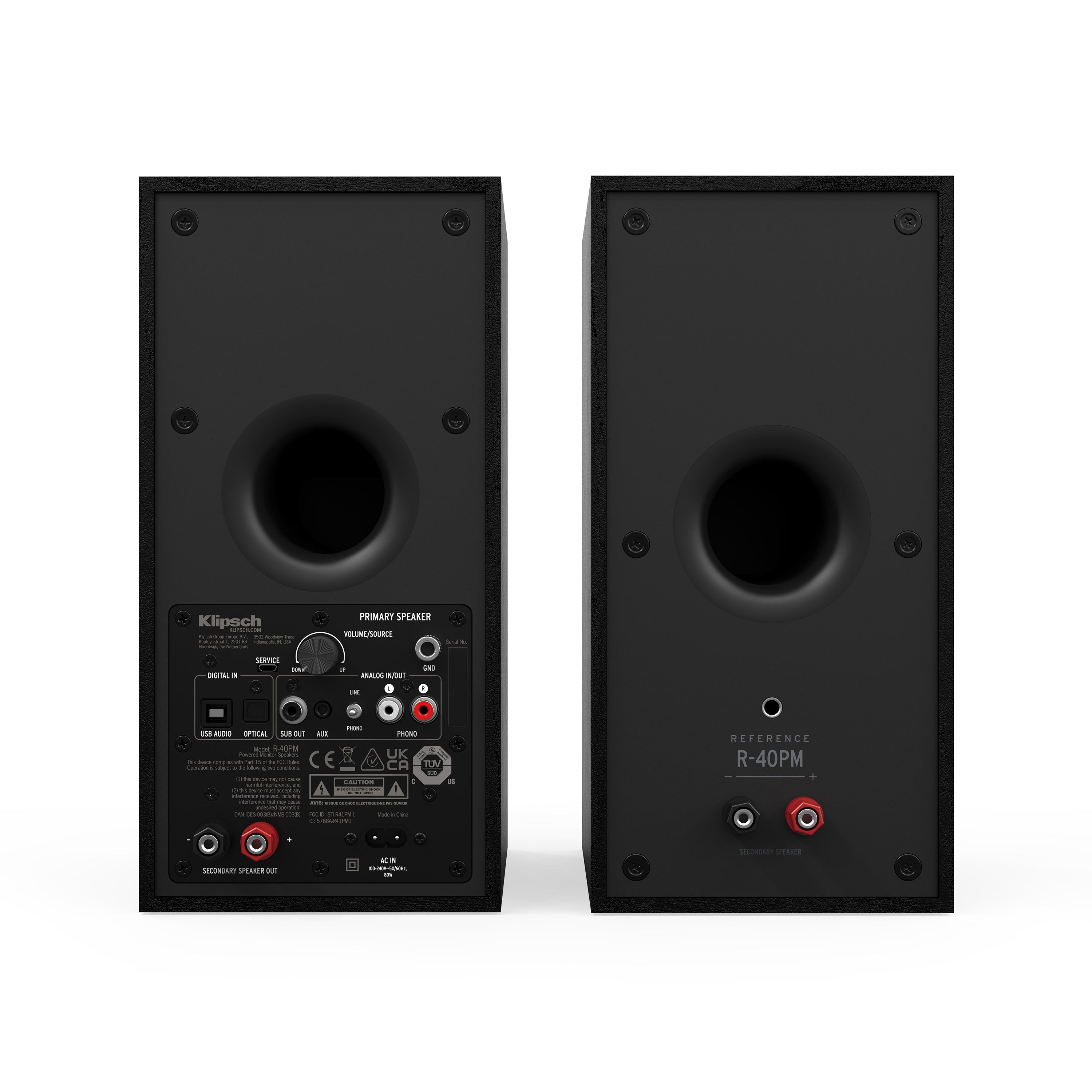 Klipsch R-40PM 4\\" Two Way Powered Speaker (Pair)