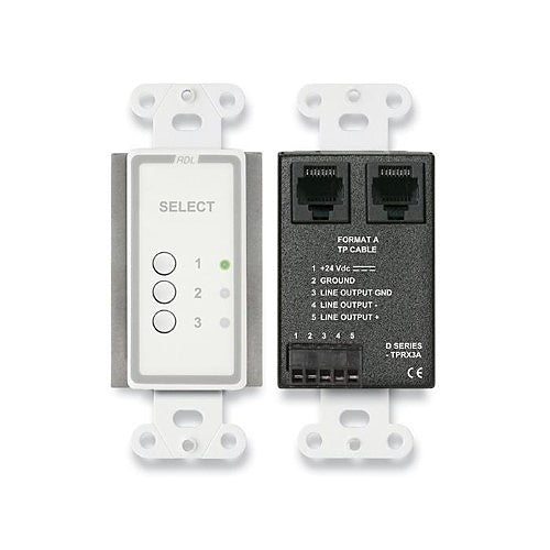 RDL D-TPRX3A Three Input Format-A Source Selector