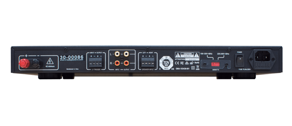 Triad InCeiling DS4/9 Sub with Square Frameless Grill with RackAmp 300