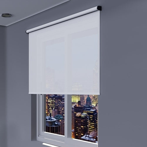 Clara Shades CSB-TWH Basic Smart Shade, Transparent White (up to 72\\" wide)