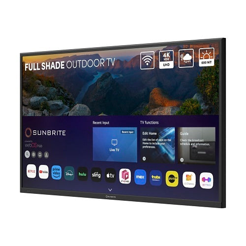 SunBrite SB-V4-55-BL 55\\" Veranda 4 Series Full-Shade Outdoor TV