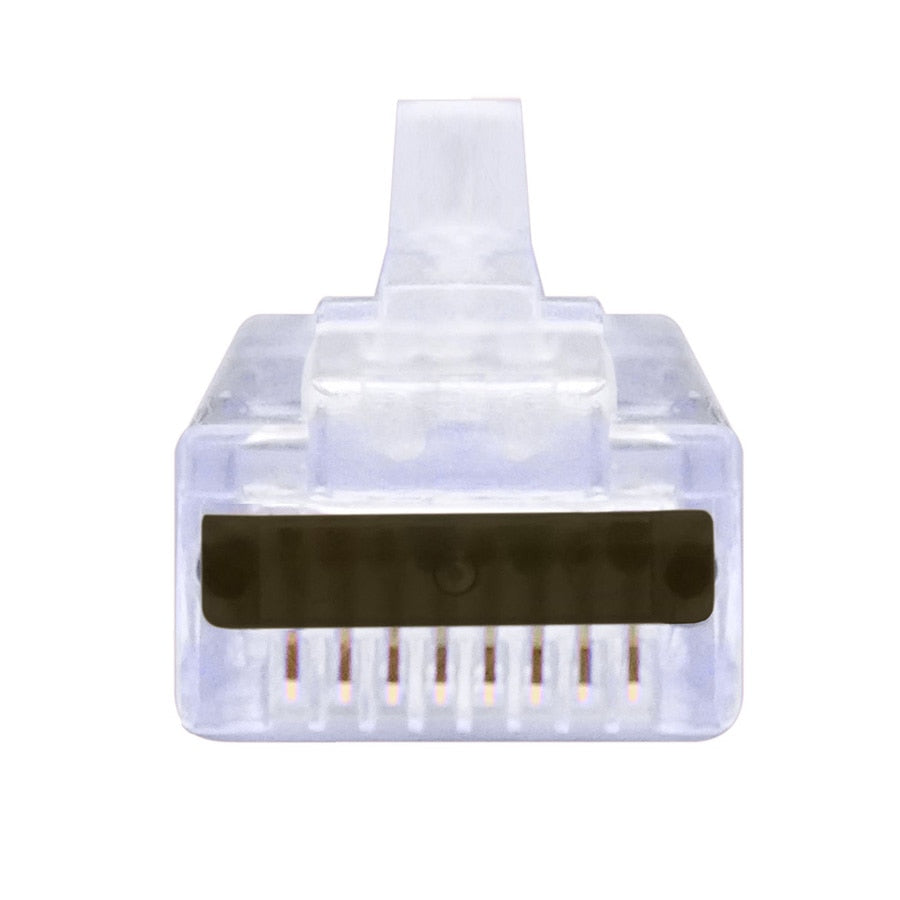 Simply45® ProSeries Cat5e Unshielded Pass-Through RJ45 Modular Plugs with Cap45® 100 pc/Jar – Blue Tint