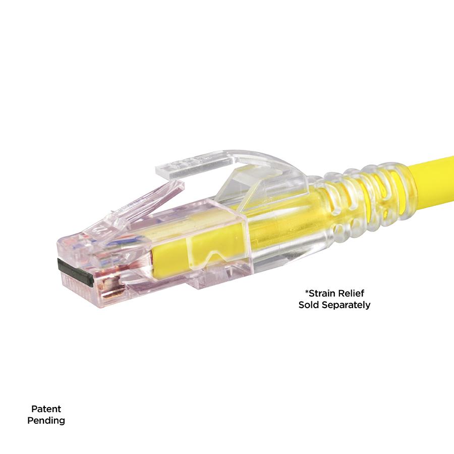 Simply45® ProSeries Cat6/6a Unshielded Pass-Through RJ45 Modular Plugs with Cap45® 100 pc/Jar – Red Tint