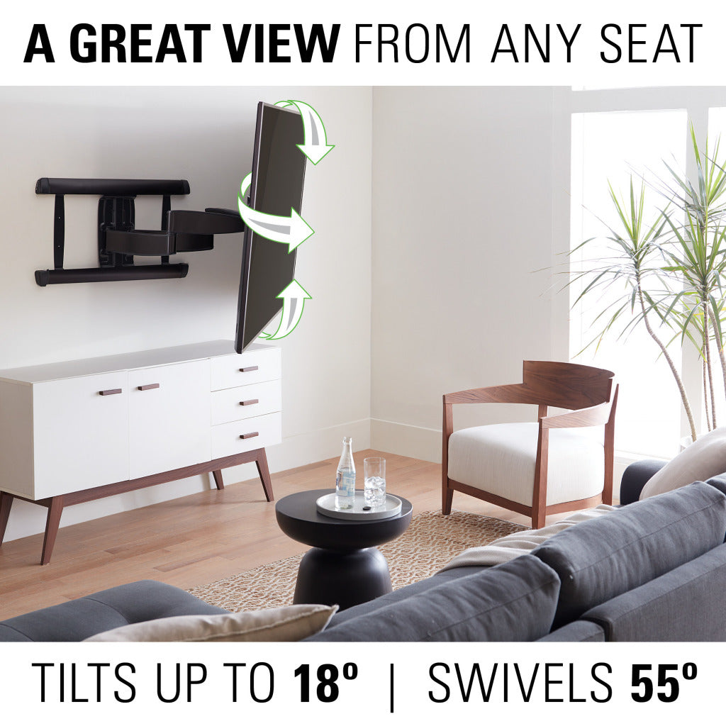 Sanus Black Series XL Full Motion TV Wall Mount