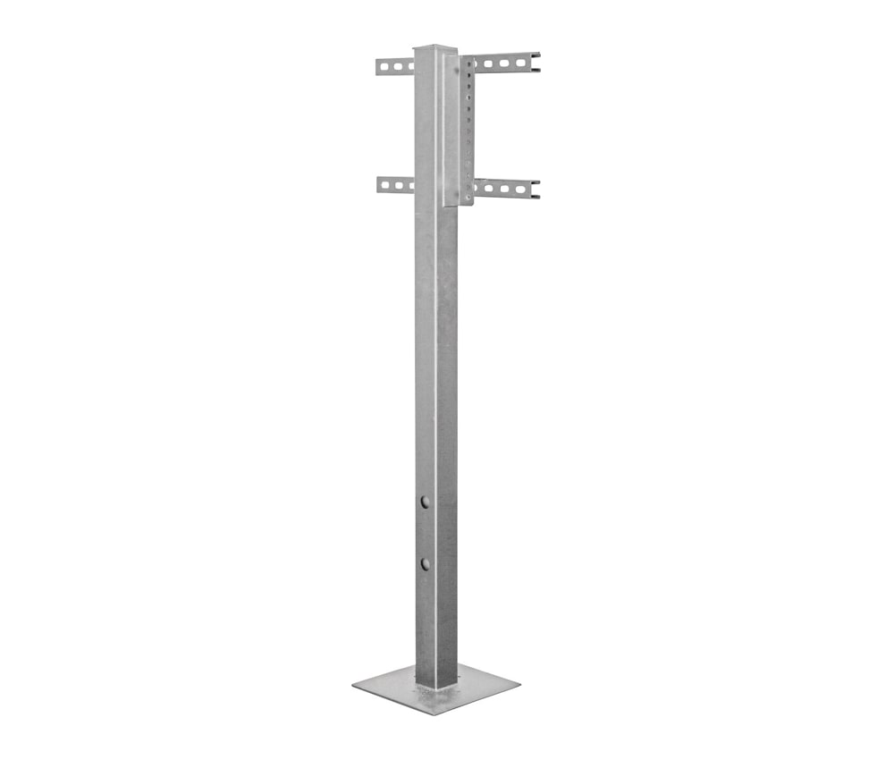 SunBrite™ Outdoor Deck Planter Pole (Silver)