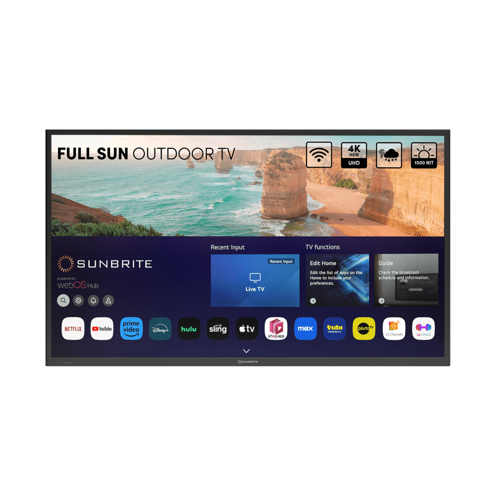 SunBrite Solis 4K Full-Sun Outdoor Smart TV - 55\\" (Black)