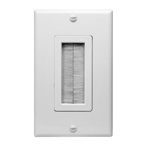 SynConnect Single Gang Brush Plate – White