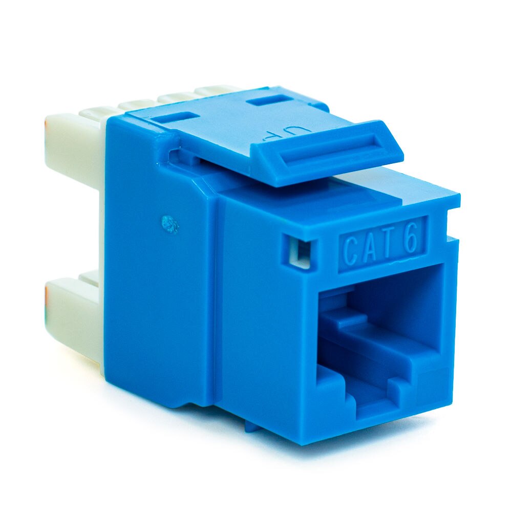 SynConnect Cat 6 Keystone Jack UTP 180 Degree T568A/B 110 IDC – Blue